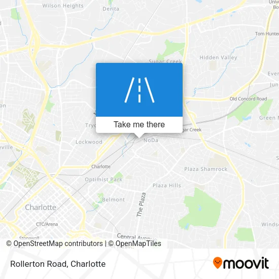 Rollerton Road map
