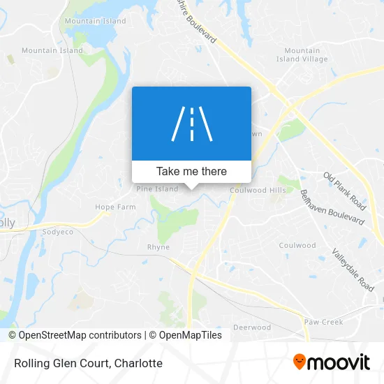 Rolling Glen Court map