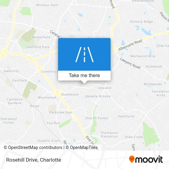Rosehill Drive map