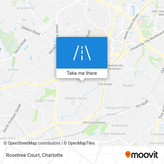 Rosetree Court map