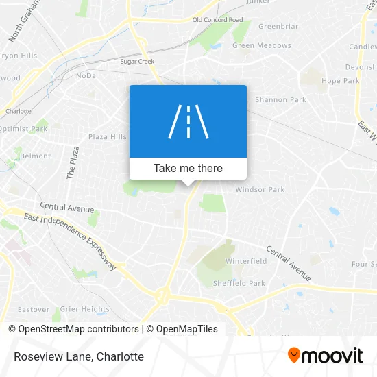 Roseview Lane map