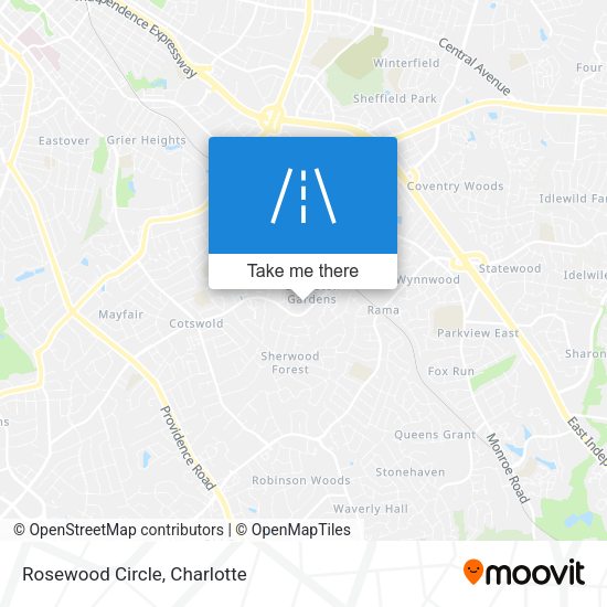 Mapa de Rosewood Circle