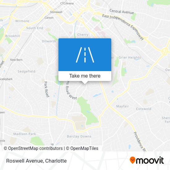 Mapa de Roswell Avenue