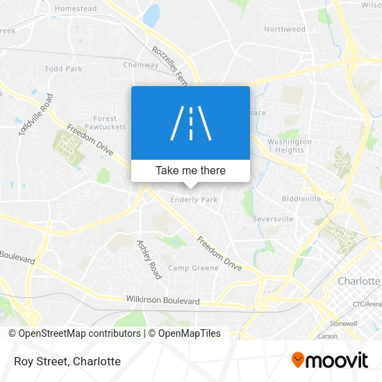 Roy Street map