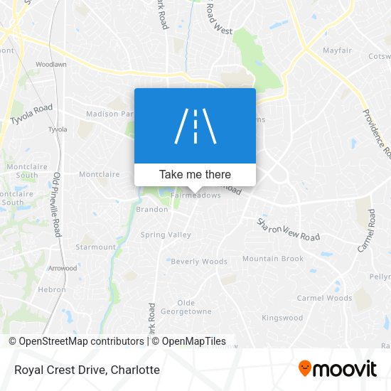 Royal Crest Drive map