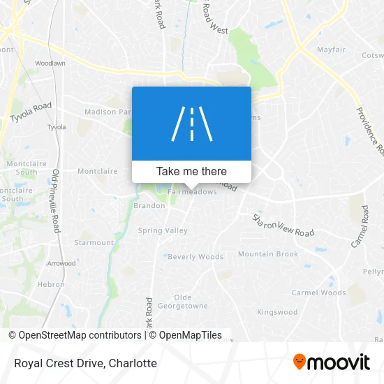 Royal Crest Drive map