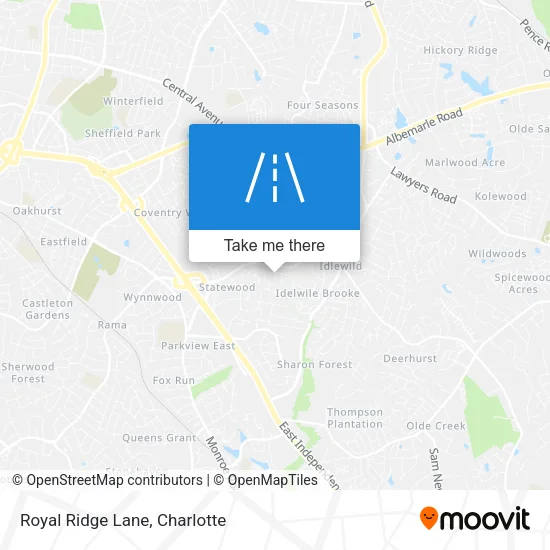 Royal Ridge Lane map