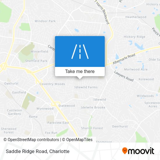 Mapa de Saddle Ridge Road