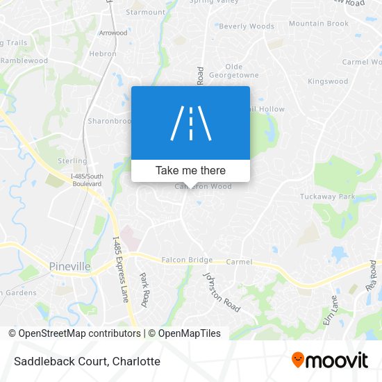 Saddleback Court map
