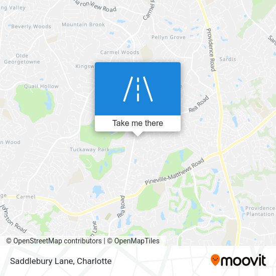 Saddlebury Lane map