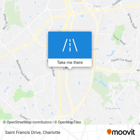 Saint Francis Drive map