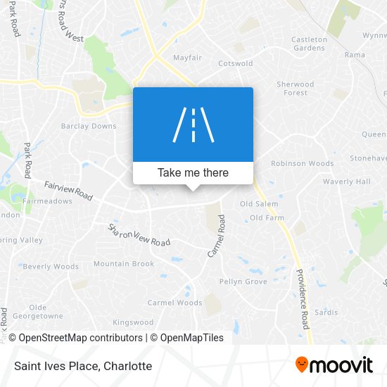 Mapa de Saint Ives Place