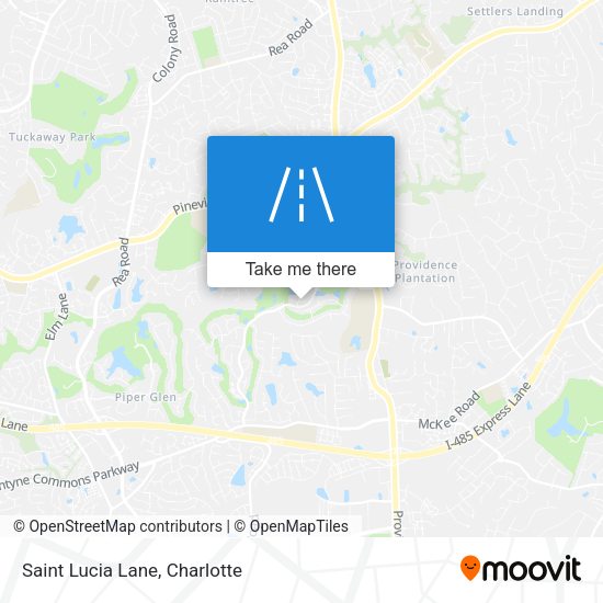 Mapa de Saint Lucia Lane
