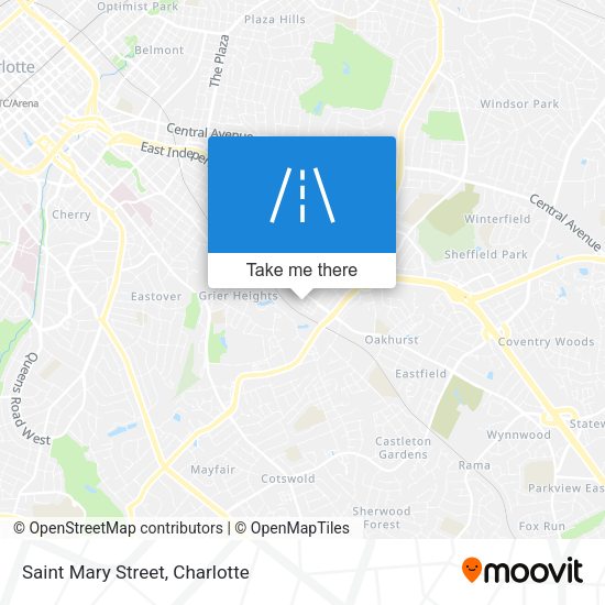 Saint Mary Street map