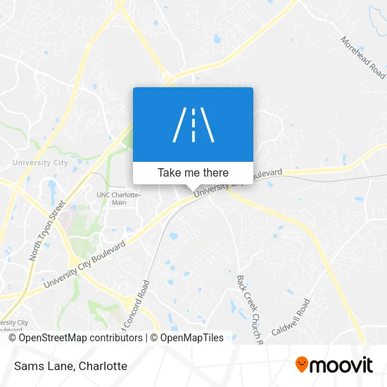 Sams Lane map