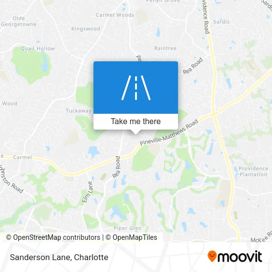 Sanderson Lane map