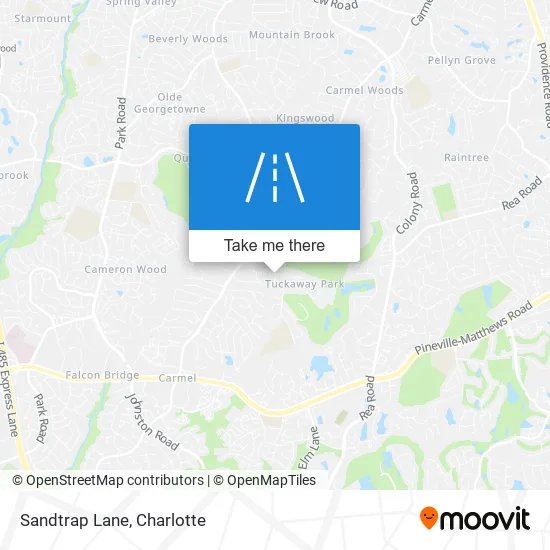Sandtrap Lane map