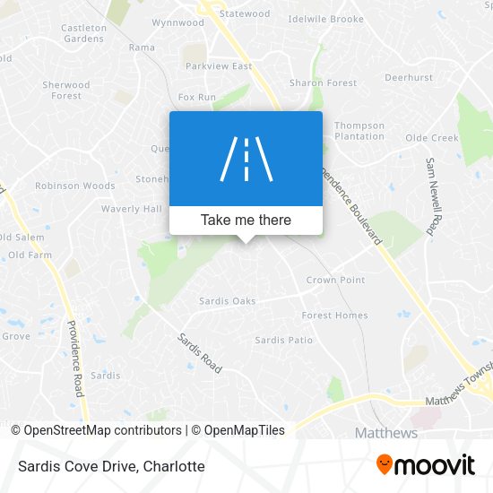 Sardis Cove Drive map