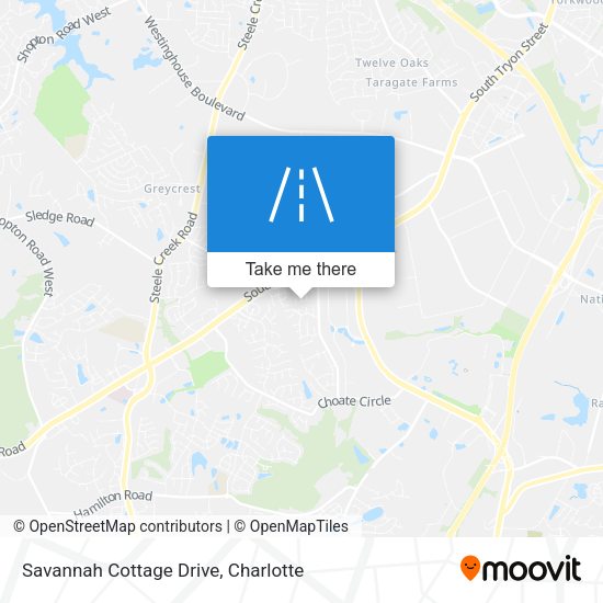 Savannah Cottage Drive map