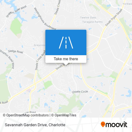 Mapa de Savannah Garden Drive