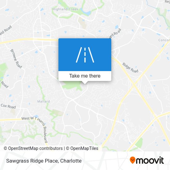 Mapa de Sawgrass Ridge Place