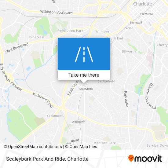 Scaleybark Park And Ride map