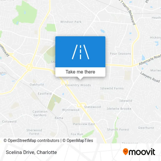 Scelina Drive map