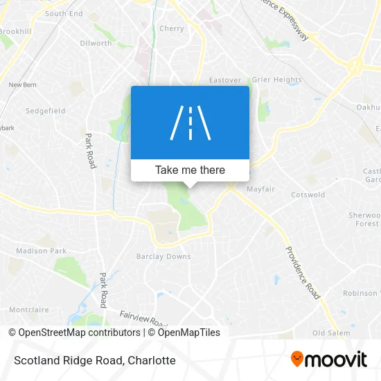 Scotland Ridge Road map