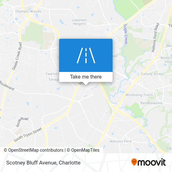 Scotney Bluff Avenue map