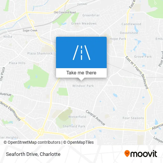 Seaforth Drive map