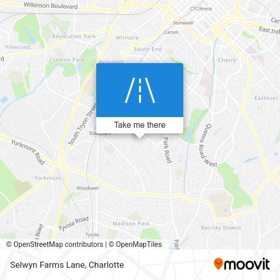 Selwyn Farms Lane map