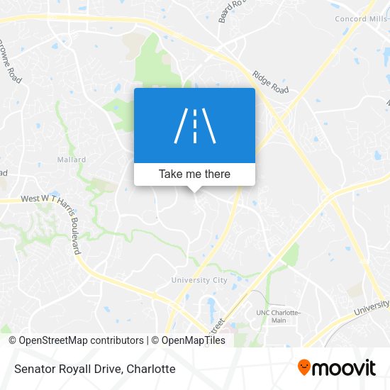 Senator Royall Drive map