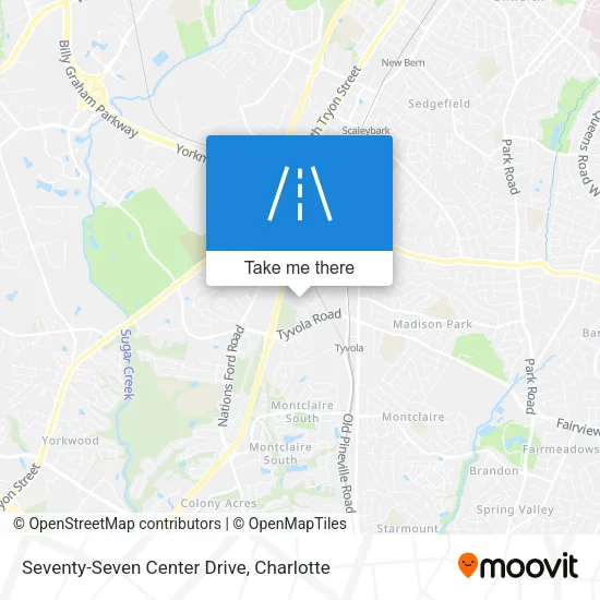Seventy-Seven Center Drive map