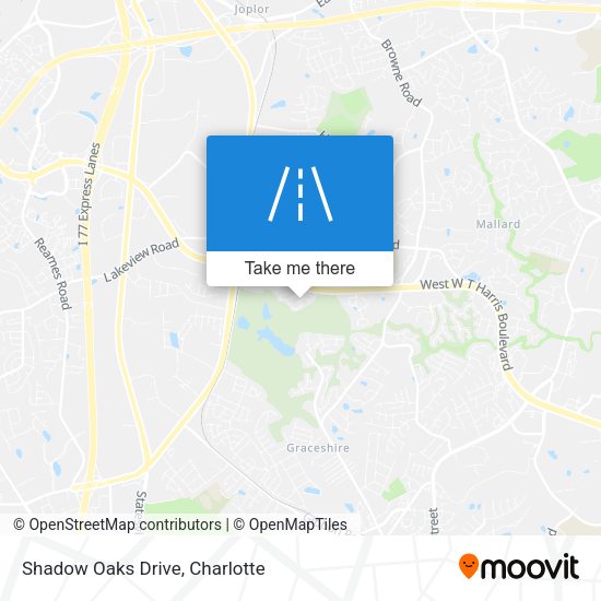 Shadow Oaks Drive map