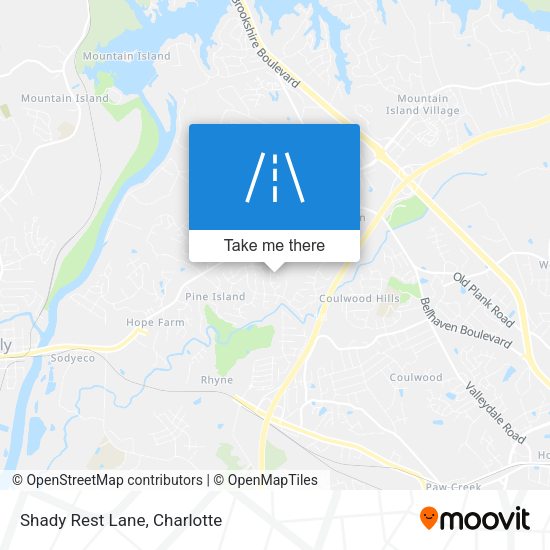 Mapa de Shady Rest Lane