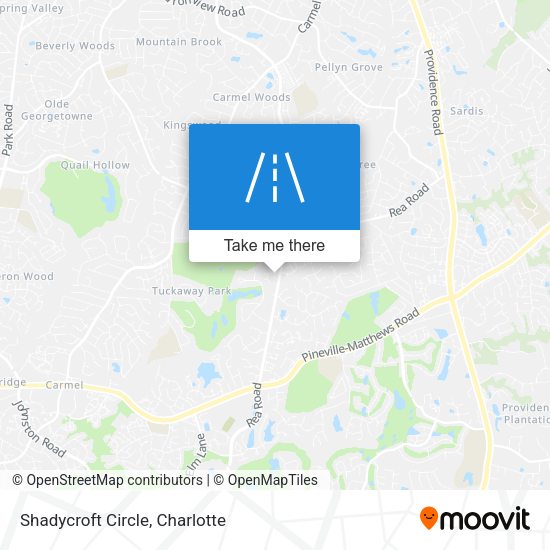 Shadycroft Circle map