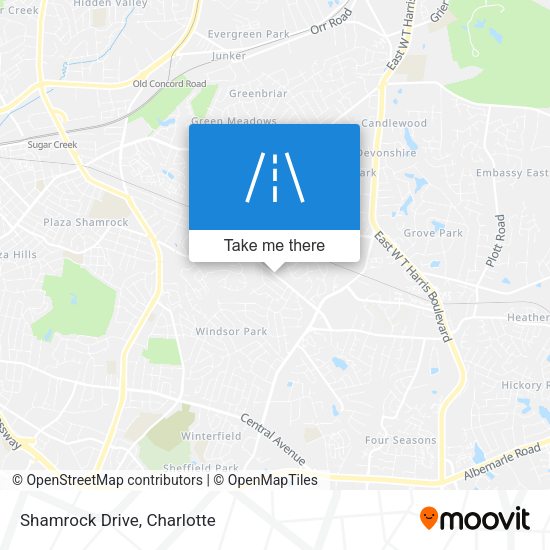 Mapa de Shamrock Drive