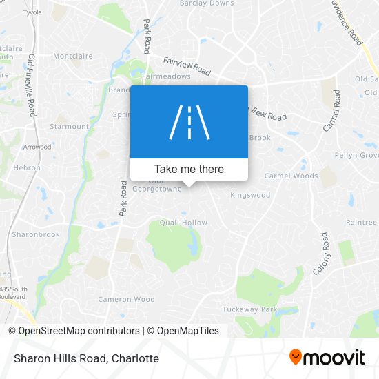Sharon Hills Road map