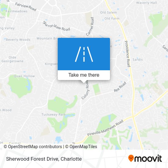 Sherwood Forest Drive map