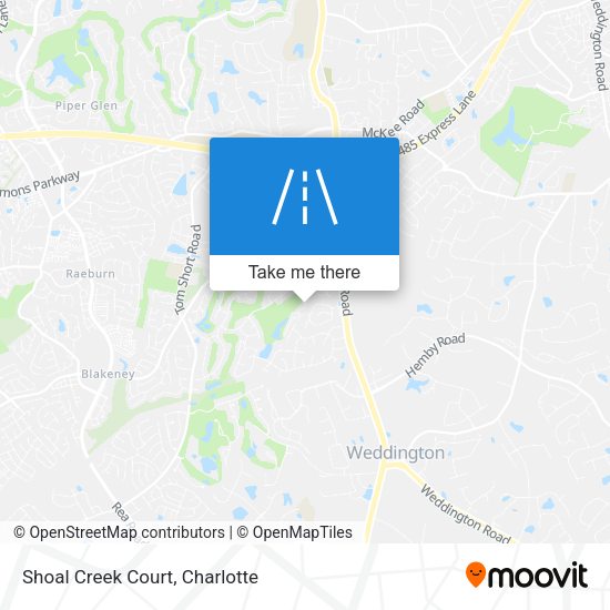 Mapa de Shoal Creek Court