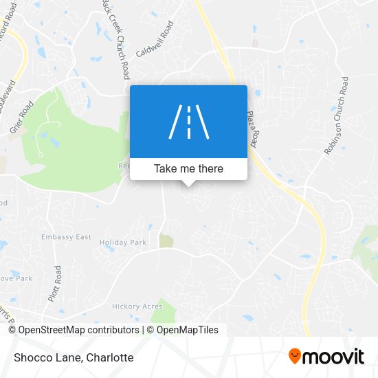 Mapa de Shocco Lane