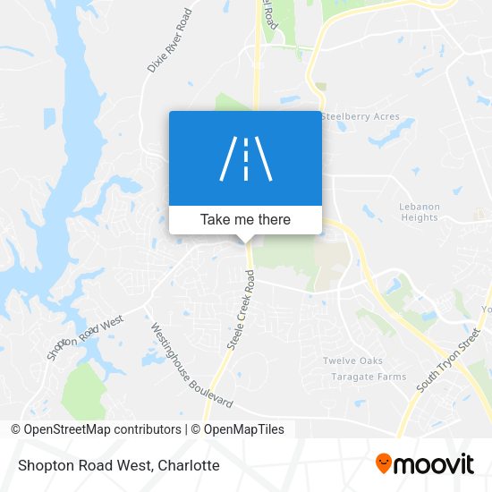 Shopton Road West map