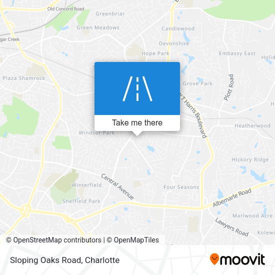 Mapa de Sloping Oaks Road