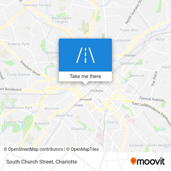 South Church Street map