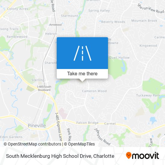 South Mecklenburg High School Drive map