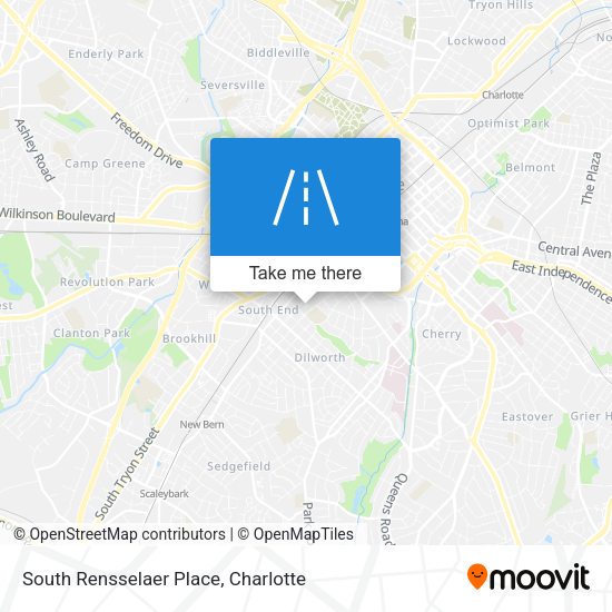 South Rensselaer Place map