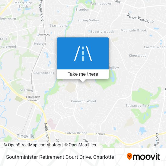 Southminister Retirement Court Drive map