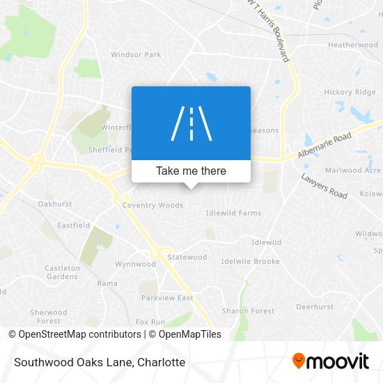 Mapa de Southwood Oaks Lane