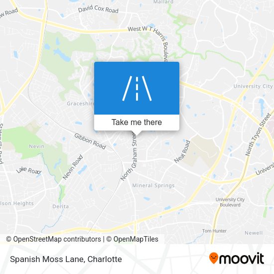 Spanish Moss Lane map