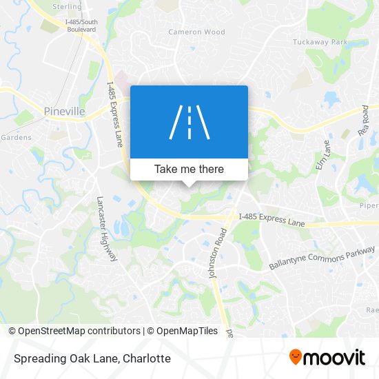 Mapa de Spreading Oak Lane
